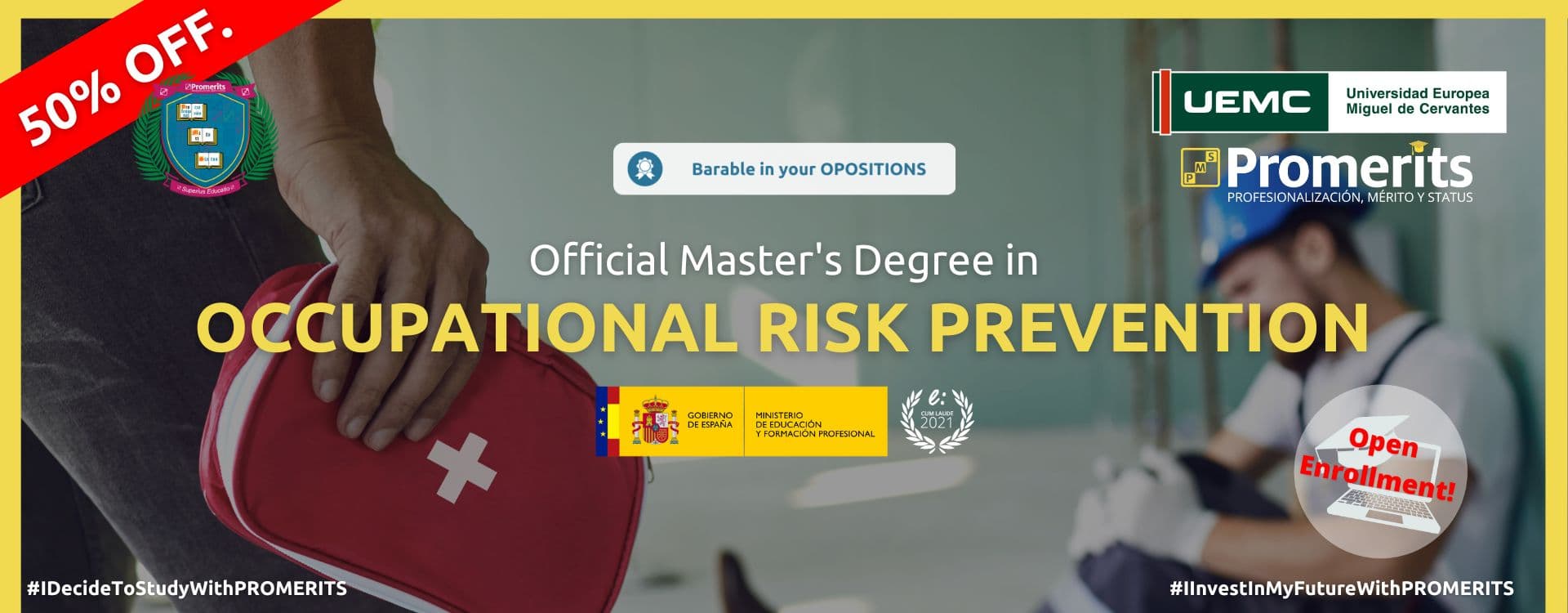 Official University Master's Degree in Ocupational Risk Prevention