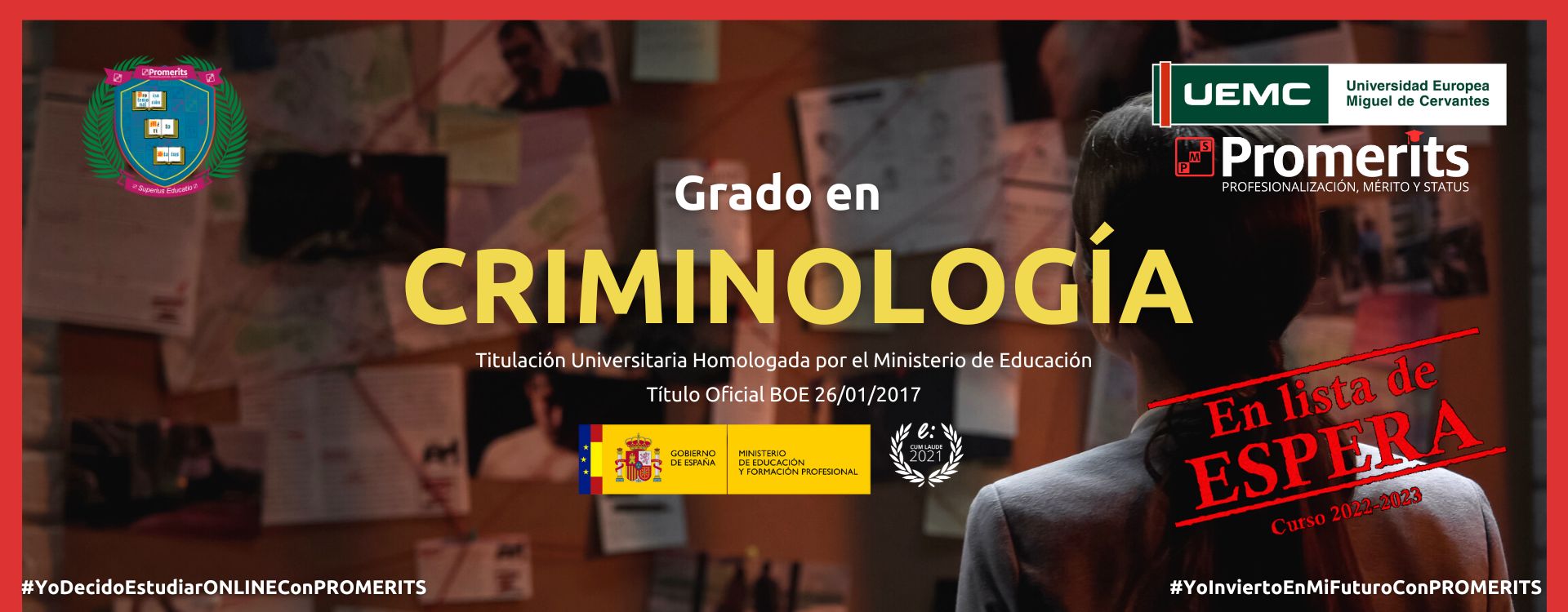Grado en Criminología | PROMERITS