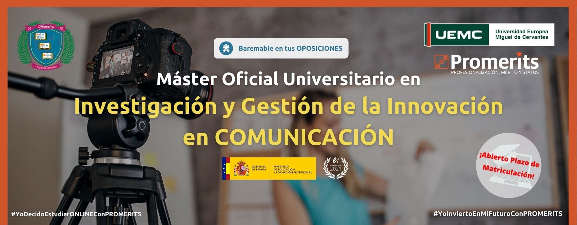 Master Oficial Universitario en en Comunicación PROMERITS