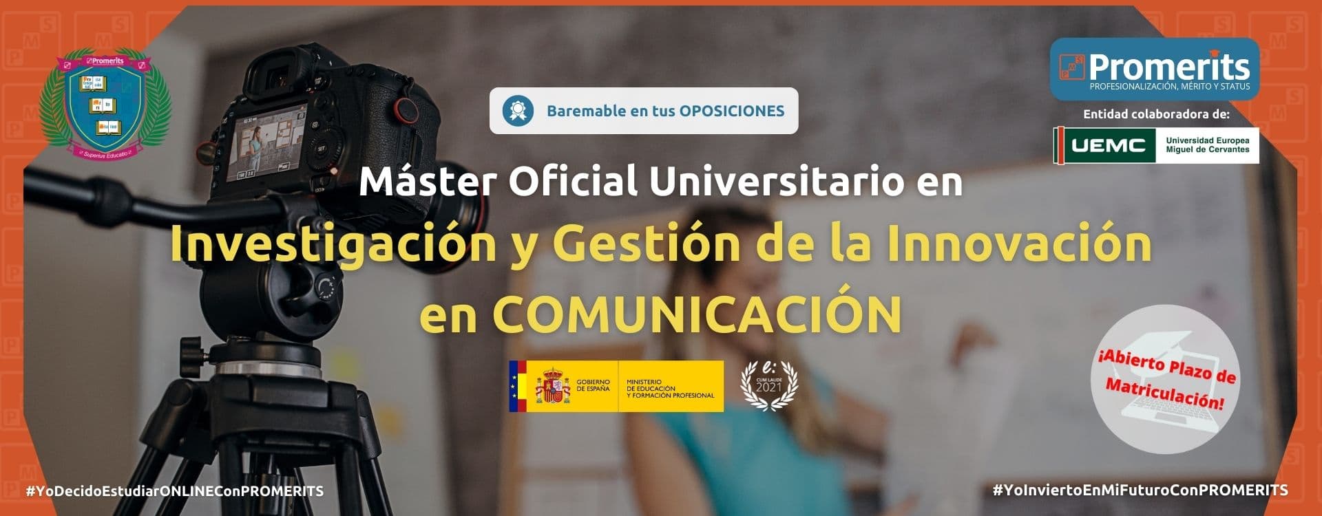 Máster Oficial Universitario en Comunicación