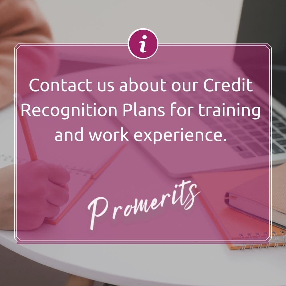 Contact us about our Credit Recognition Plans