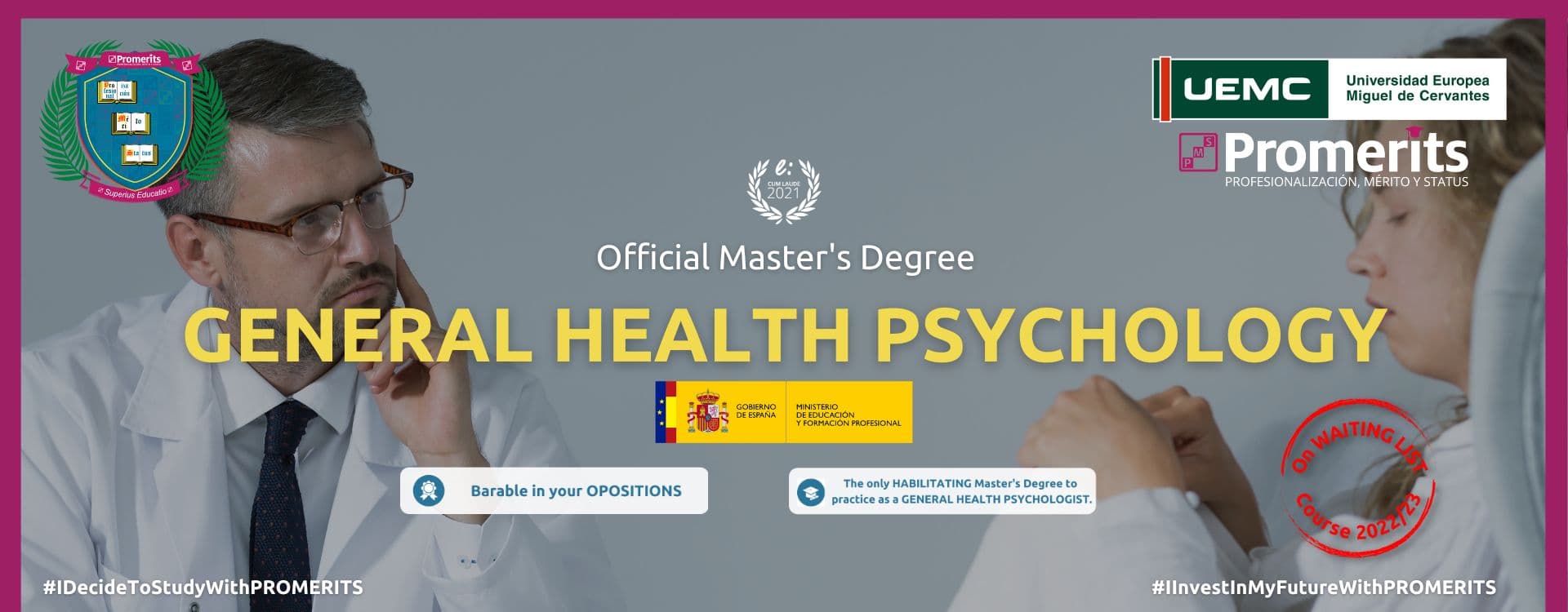 Official University Master's Degree in General Health Psychology