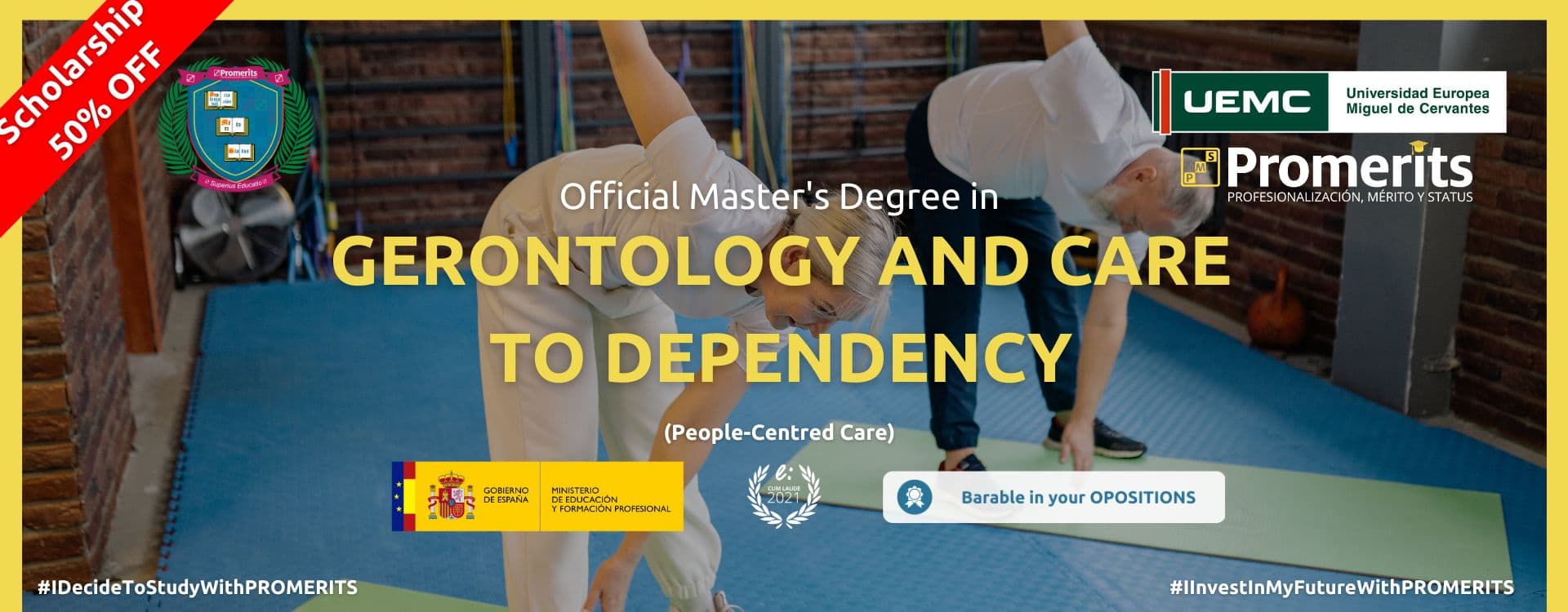 Official Master´s Degree in Gerontology and Care to Dependency
