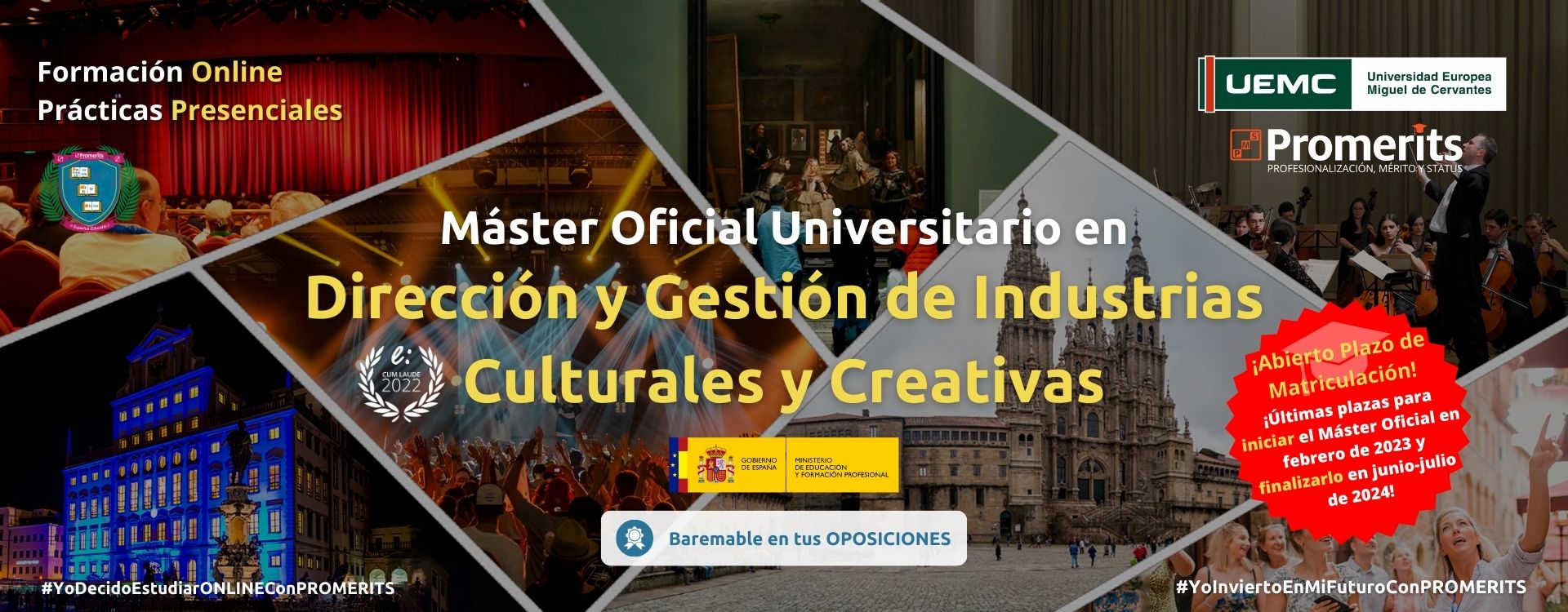 Máster en Dirección y Gestión de Industrias Culturales y Creativas