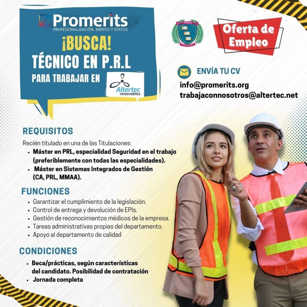 Oferta Empleo PRL PROMERITS