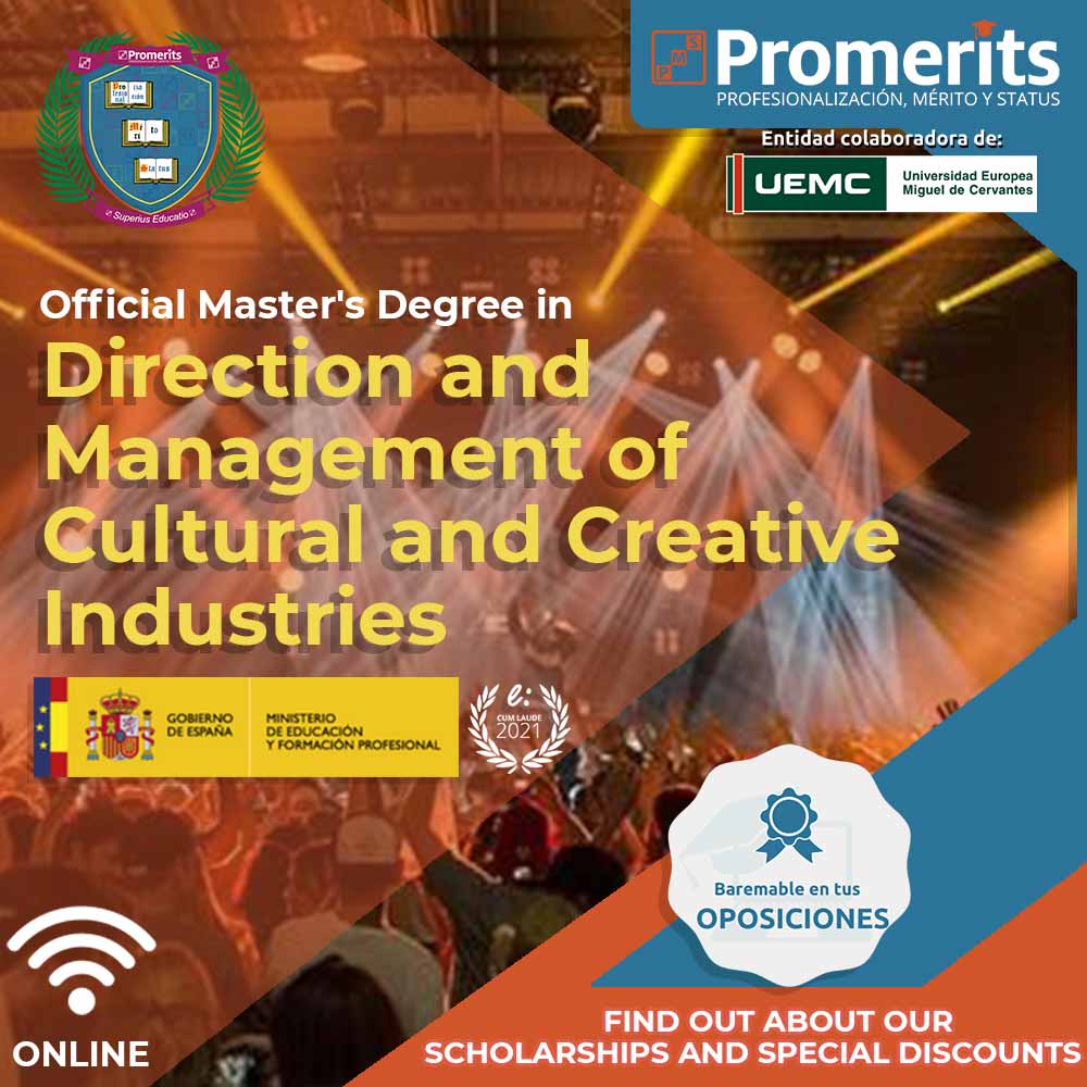Official Master's Degree in Direction and Management of Cultural and Creative Industries